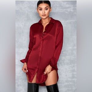 Elegant Red Satin camisole